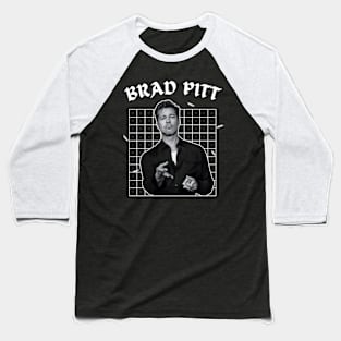 Brad pitt --- 90s aesthetic Baseball T-Shirt